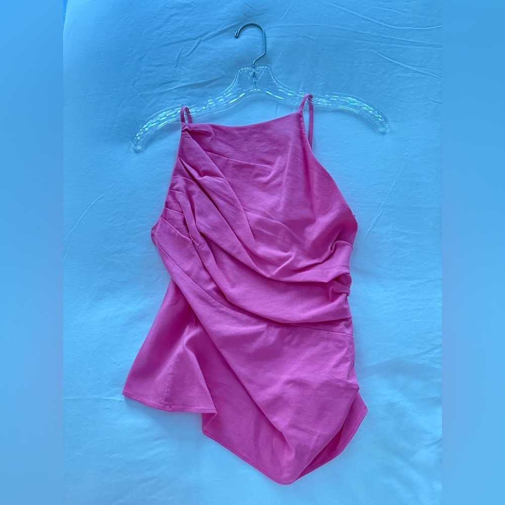 Zara Asymmetrical Pink Dress